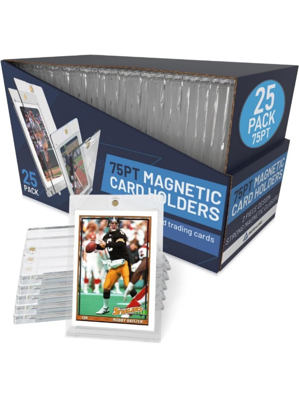 Premium Magnetic Card Holder Case - 35PT & 360PT for Sports, MTG & TCG